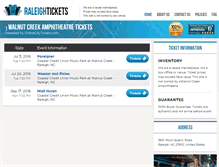 Tablet Screenshot of amphitheatreraleigh.com